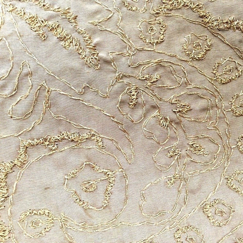 Chicos 100% Silk Dressy Embroidered Blazer NWT